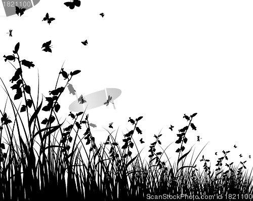 Image of meadow silhouettes