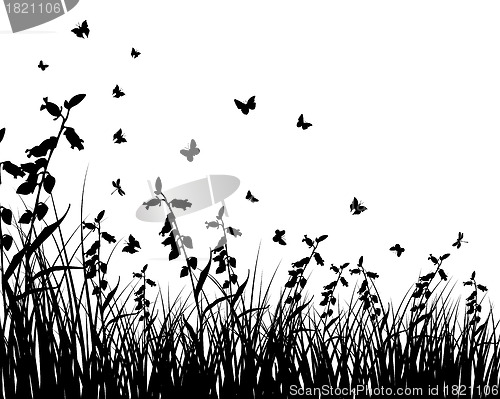 Image of meadow silhouettes