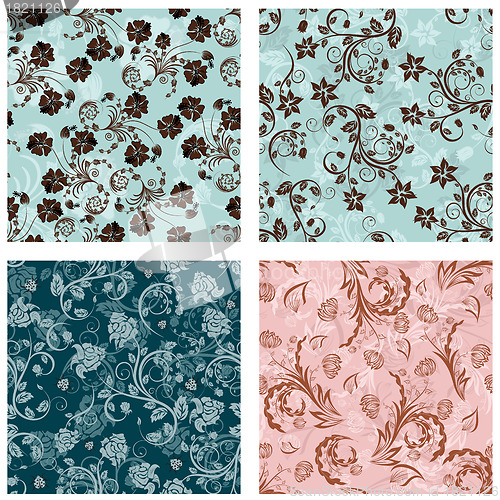 Image of seamless floral pattern