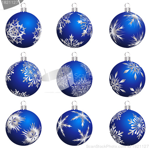 Image of christmas ball set