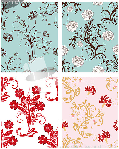 Image of seamless floral pattern