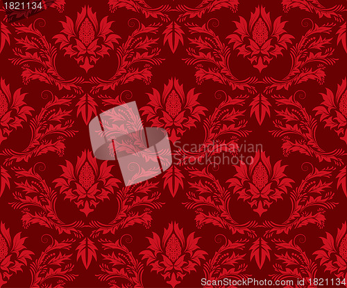 Image of seamless damask pattern