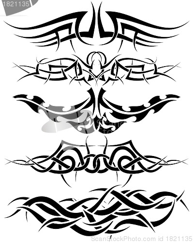Image of tattoos set