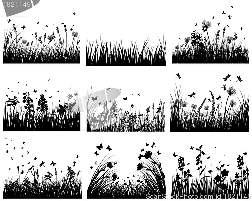 Image of meadow silhouettes