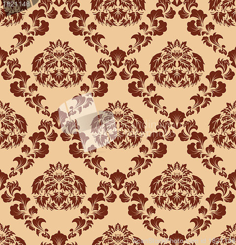 Image of seamless damask pattern