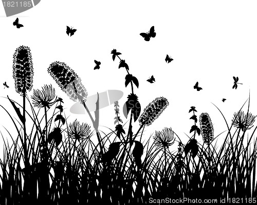 Image of meadow silhouettes