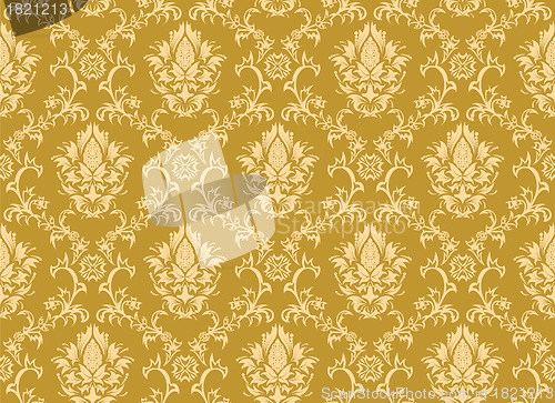 Image of seamless damask pattern