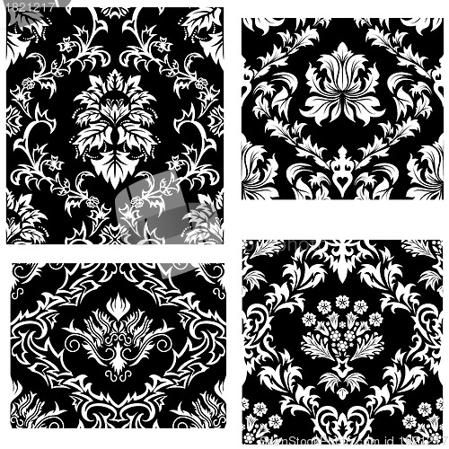 Image of seamless damask pattern