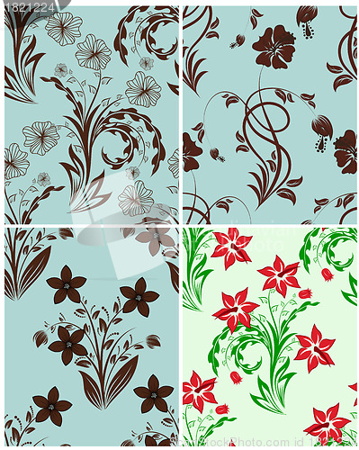 Image of seamless floral pattern