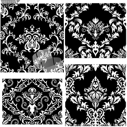 Image of seamless damask pattern