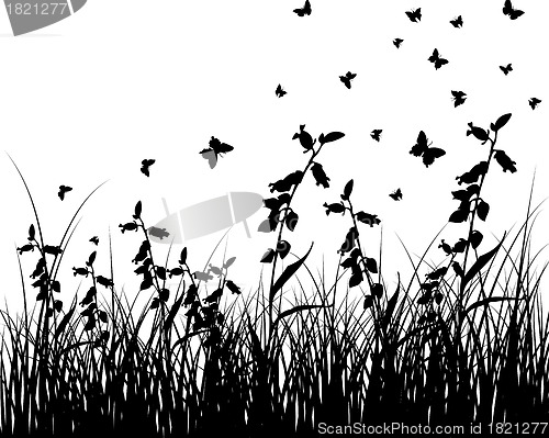 Image of meadow silhouettes