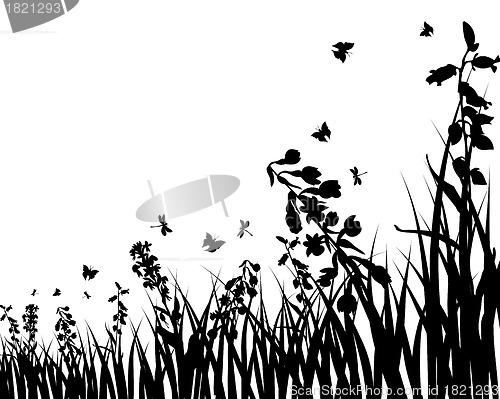 Image of meadow silhouettes