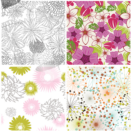 Image of seamless floral pattern