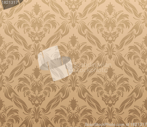 Image of seamless damask pattern