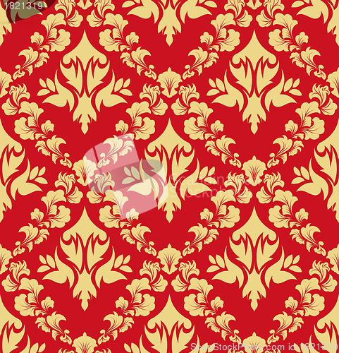 Image of seamless damask pattern