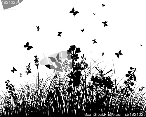 Image of meadow silhouettes