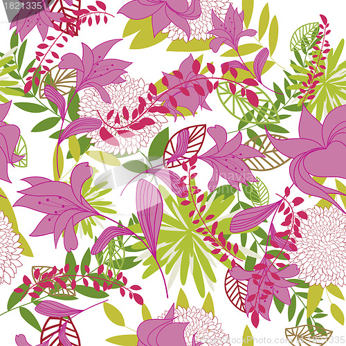 Image of seamless floral pattern