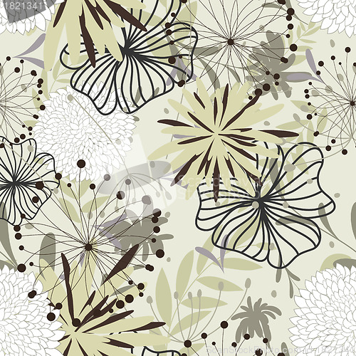 Image of seamless floral pattern