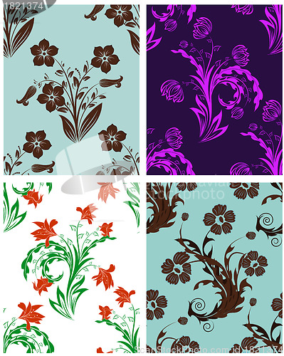 Image of seamless floral pattern