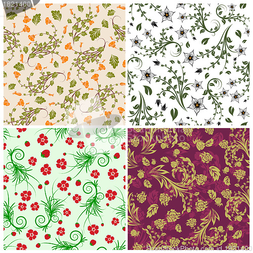 Image of seamless floral pattern