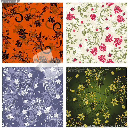 Image of seamless floral pattern