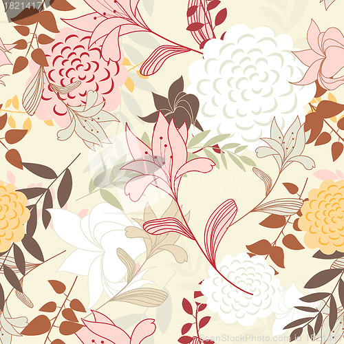 Image of seamless floral pattern