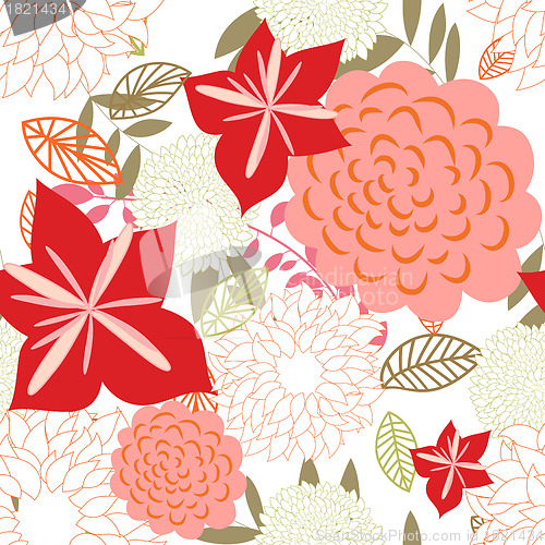 Image of seamless floral pattern