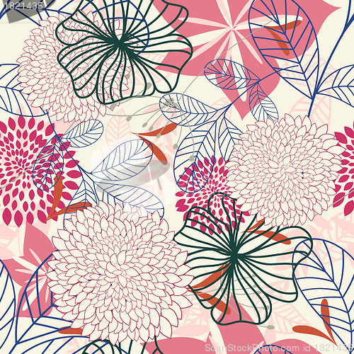 Image of seamless floral pattern