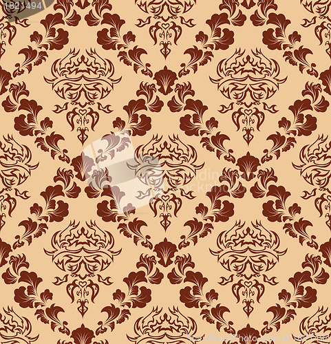 Image of seamless damask pattern