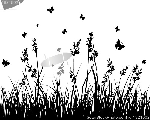 Image of meadow silhouettes