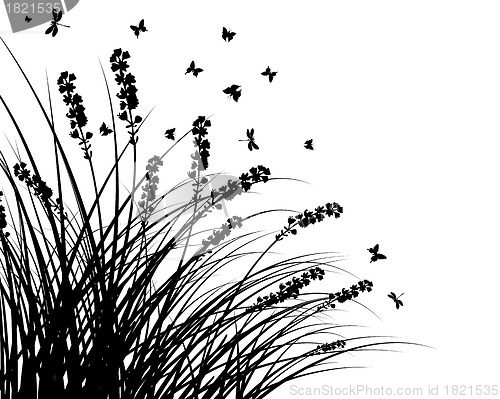 Image of meadow silhouettes