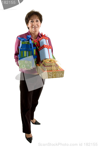 Image of woman with gifts