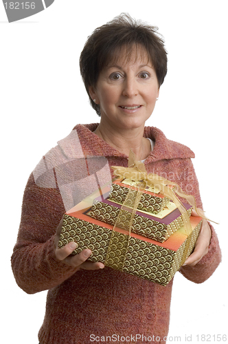 Image of woman with gifts