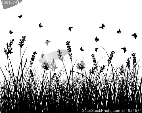 Image of meadow silhouettes