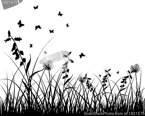 Image of meadow silhouettes