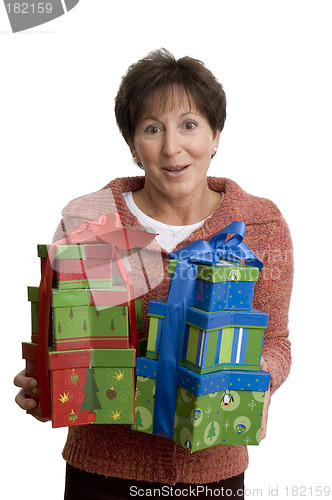 Image of woman with gifts