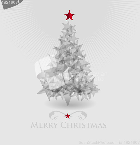 Image of Abstract vector christmas tree