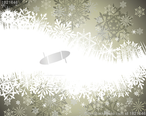 Image of winter frame background