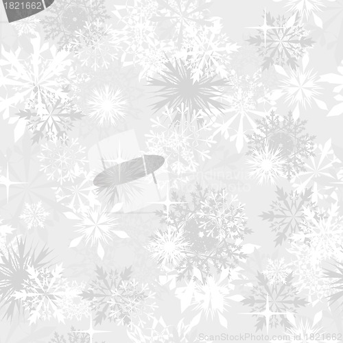 Image of seamless snowflakes background