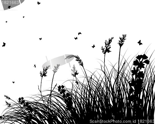 Image of meadow silhouettes