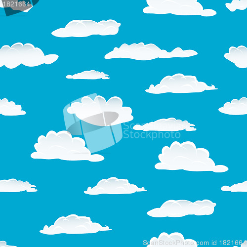Image of seamless cloud background