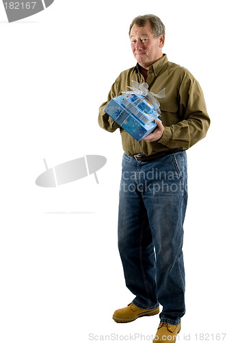 Image of man with presents gifts