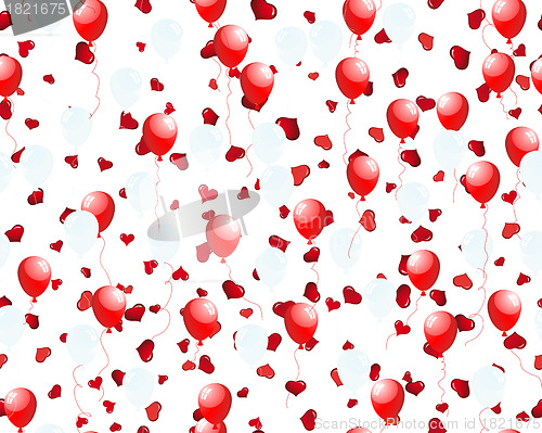 Image of balloons on hearts