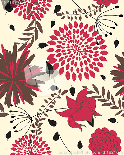 Image of seamless floral pattern