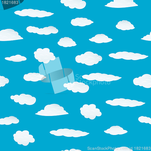 Image of seamless cloud background