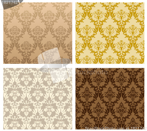 Image of seamless damask pattern