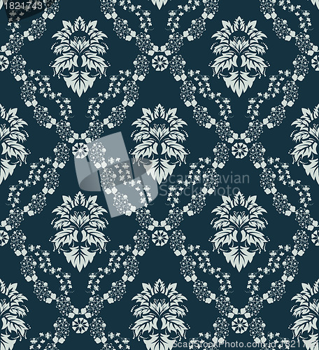 Image of seamless damask pattern