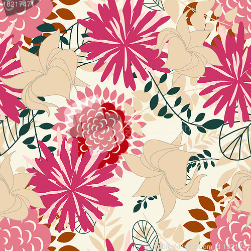 Image of seamless floral pattern