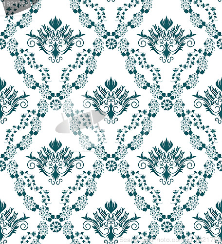 Image of seamless damask pattern