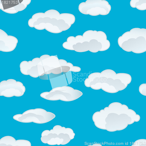 Image of seamless cloud background